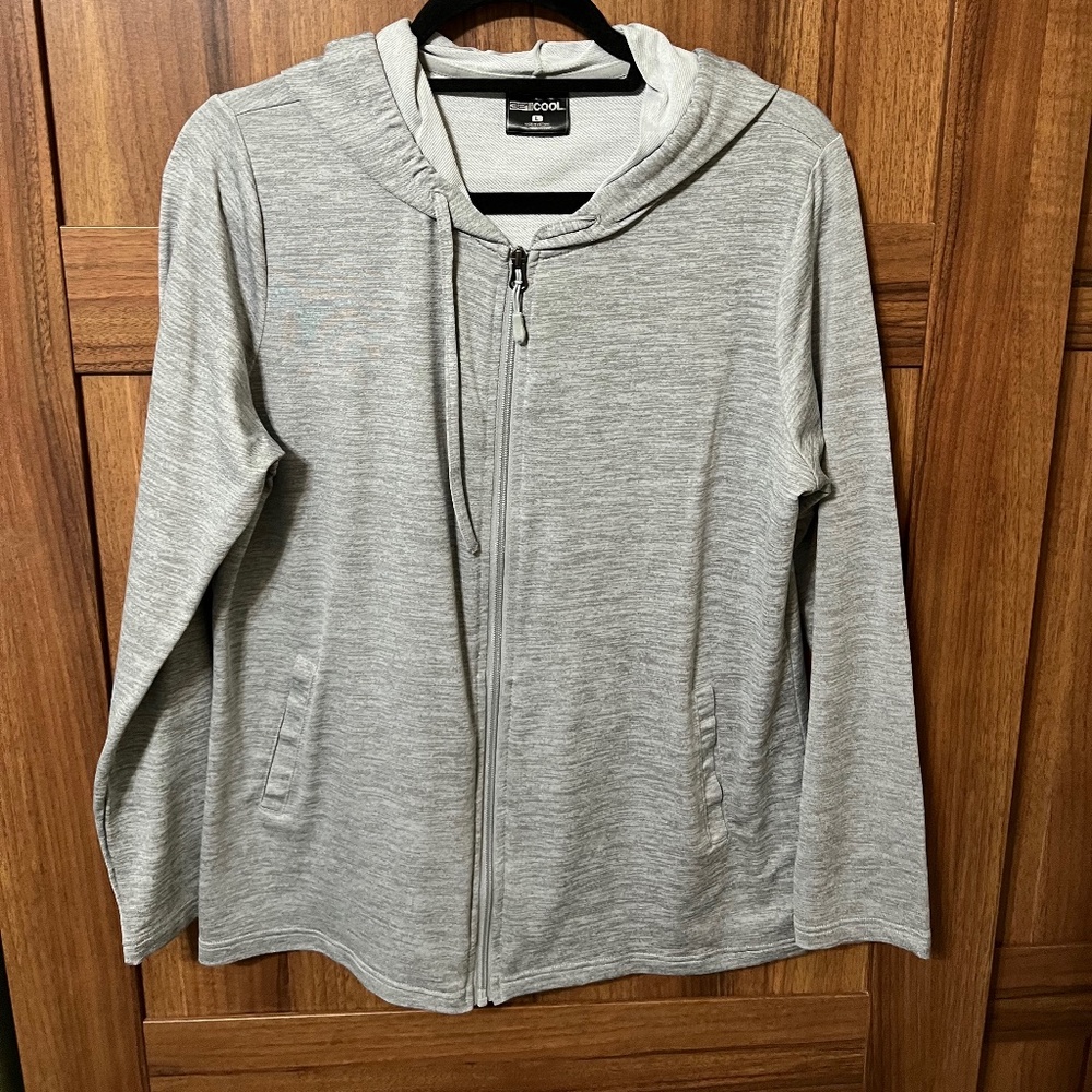 32 Degrees Grey Hooded Zip Up